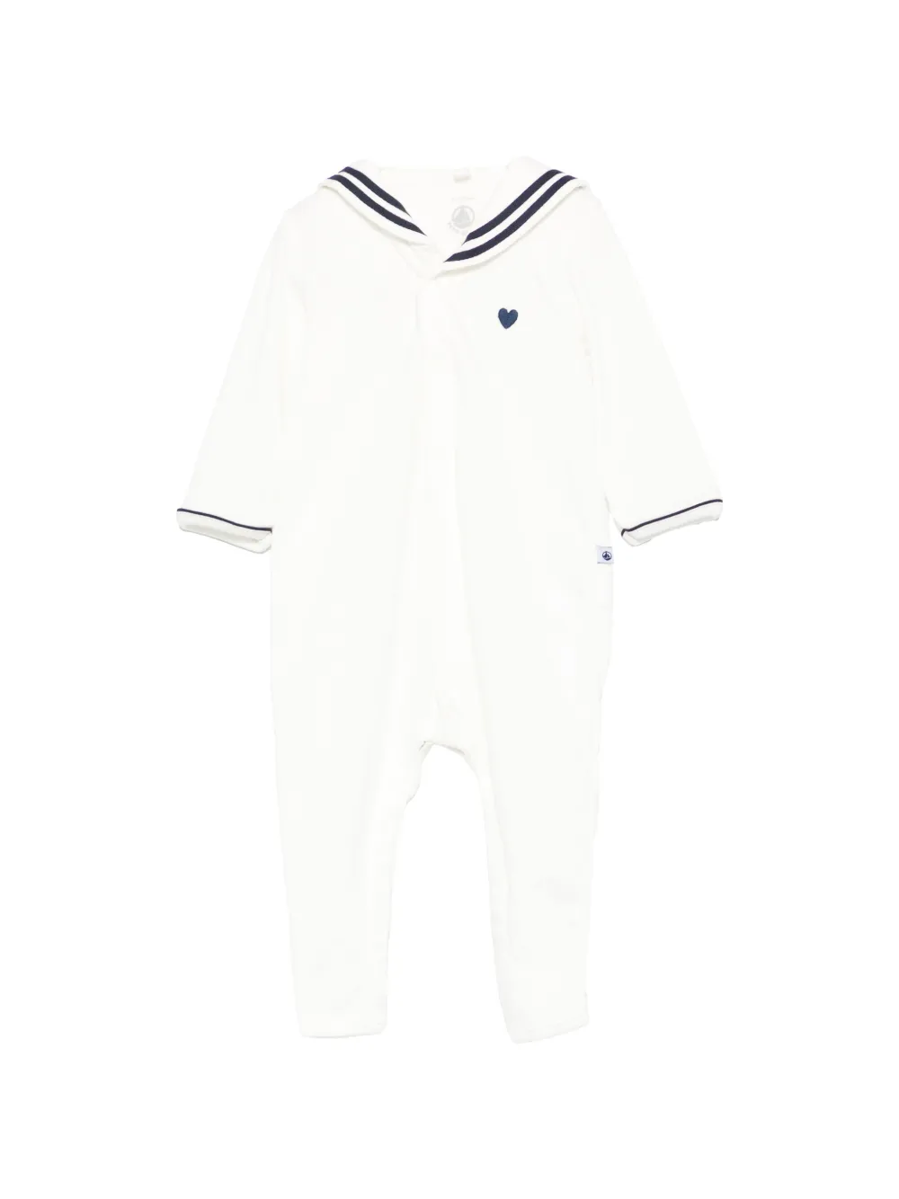 Пижама в полоску с сердечками Petit Bateau, белый
Пижама в полоску с сердечками Petit Bateau, белый