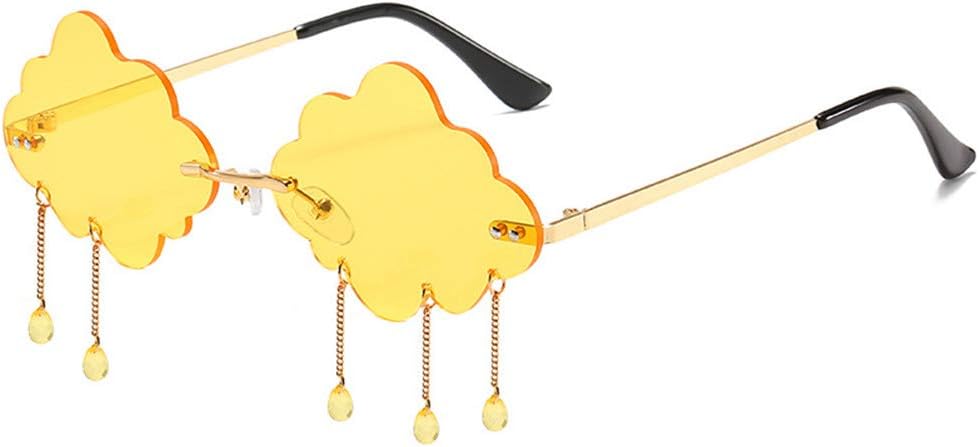 Солнцезащитные очки LASPOR в стиле ретро без оправы для женщин и мужчин, винтажные металлические очки без оправы с подвеской в виде падающих кристаллов и защитой от УФ-излучения UV400, Yellow
Солнцезащитные очки LASPOR в стиле ретро без оправы для женщин и мужчин, винтажные металлические очки без оправы с подвеской в виде падающих кристаллов и защитой от УФ-излучения UV400, Yellow