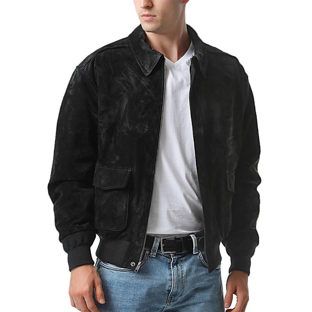 Мужская замшевая куртка-бомбер Landing Leathers A-2, черный
Мужская замшевая куртка-бомбер Landing Leathers A-2, черный