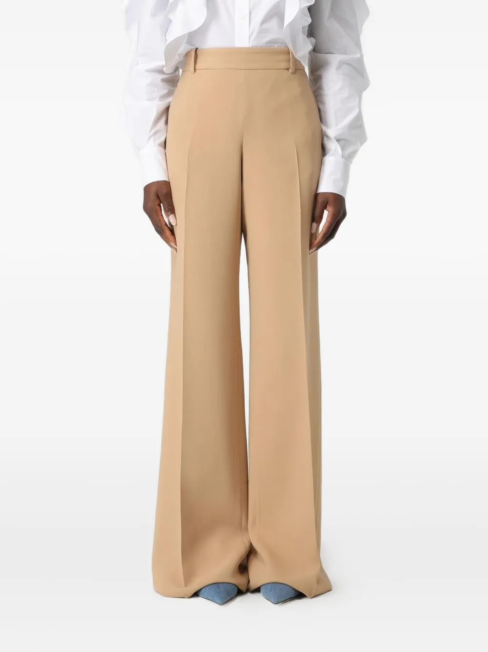 Брюки широкого кроя Ermanno Scervino, нейтральный
Брюки широкого кроя Ermanno Scervino, нейтральный