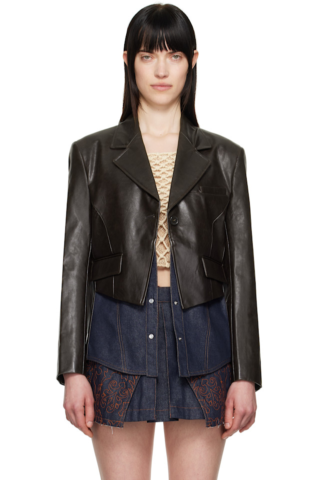 Гибридный жакет из искусственной кожи Andersson Bell, коричневый
Гибридный жакет из искусственной кожи Andersson Bell, коричневый