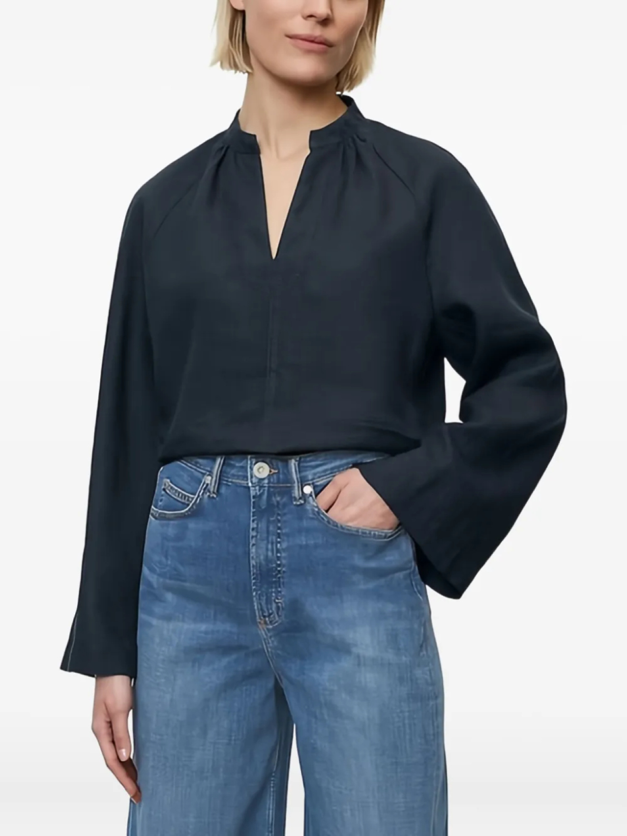 Блузка с глубоким вырезом Marc O'Polo, синий
Блузка с глубоким вырезом Marc O'Polo, синий