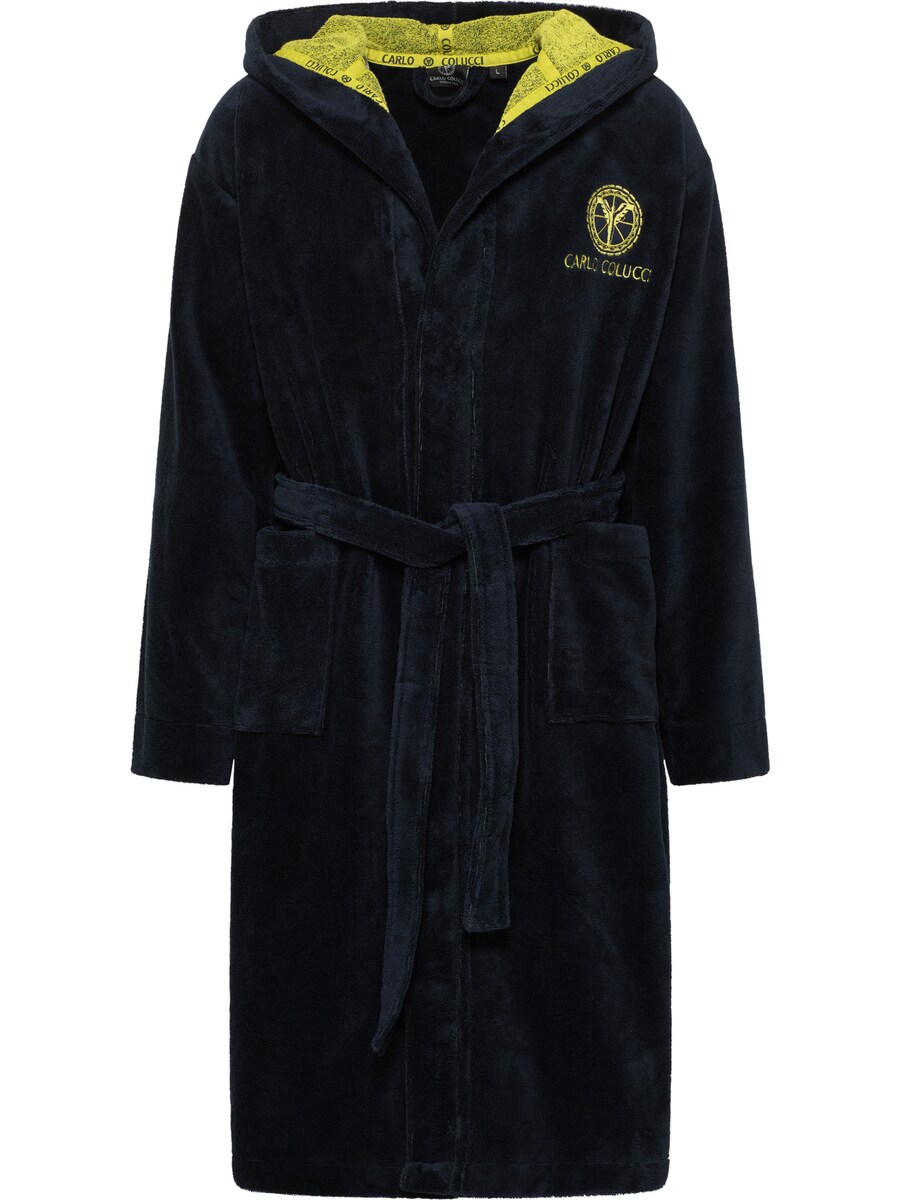 Халат Carlo Colucci Short Bathrobe Como, темно-синий 
Халат Carlo Colucci Short Bathrobe Como, темно-синий