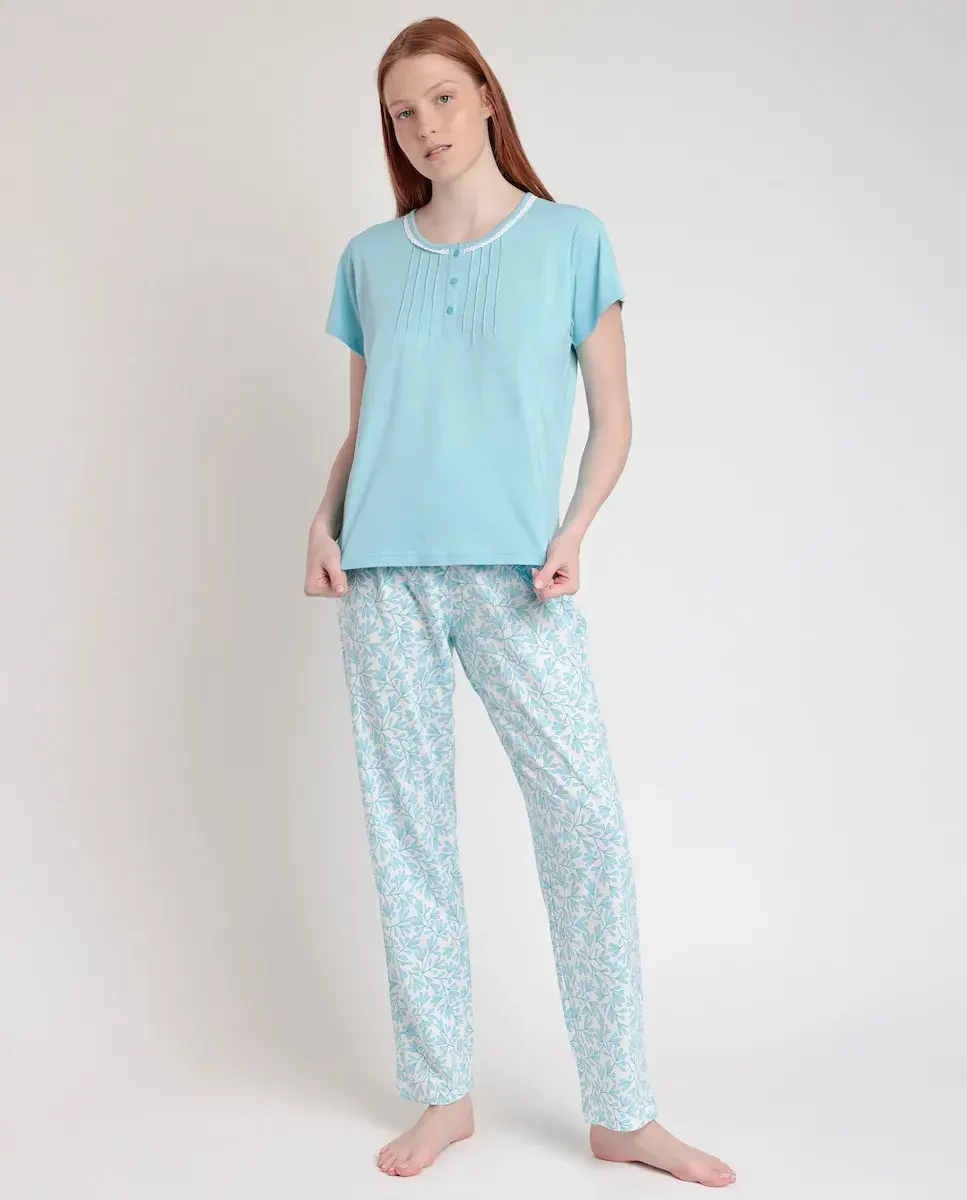 Женская длинная модальная трикотажная пижама Admas, синий
Женская длинная модальная трикотажная пижама Admas, синий