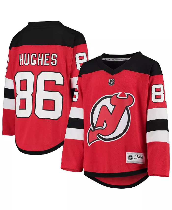 Домашняя реплика футболки игрока New Jersey Devils Big Boys Jack Hughes красная Outerstuff
Домашняя реплика футболки игрока New Jersey Devils Big Boys Jack Hughes красная Outerstuff