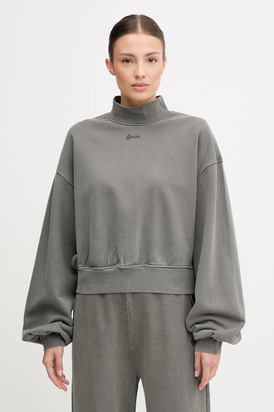 Хлопковая толстовка MISTY Guess, серый
Хлопковая толстовка MISTY Guess, серый