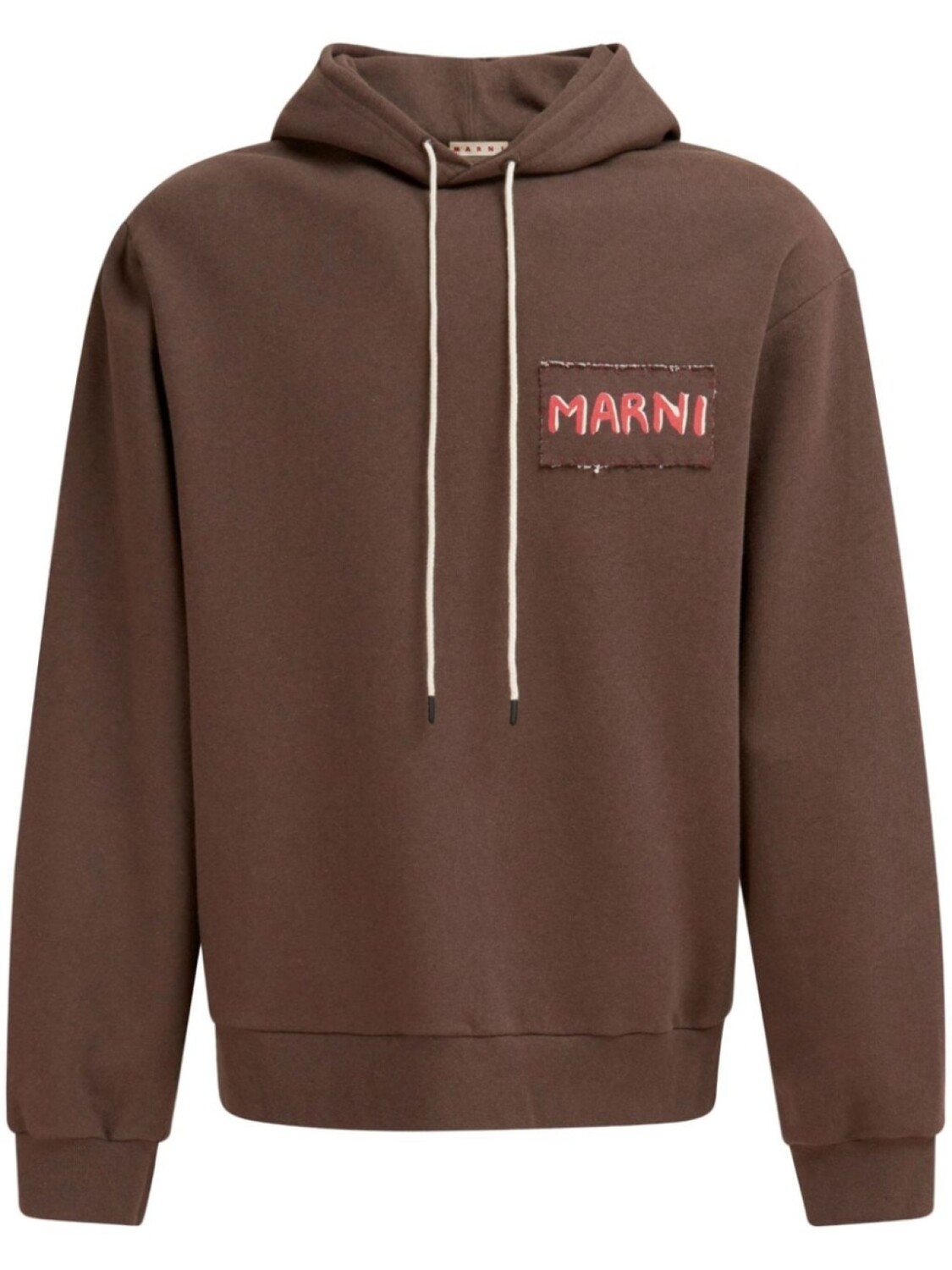 Marni худи с нашивкой-логотипом, коричневый
Marni худи с нашивкой-логотипом, коричневый