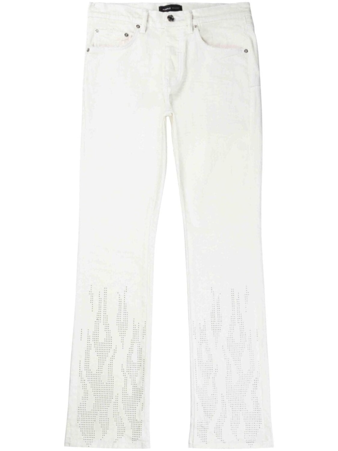 Прямые джинсы с заниженной талией и стразами Purple Brand, белый
Прямые джинсы с заниженной талией и стразами Purple Brand, белый