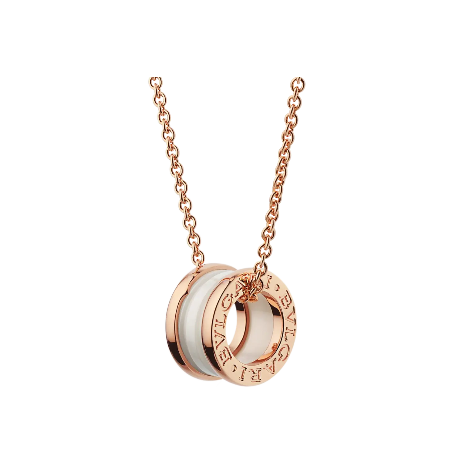 Колье Bulgari B.zero1 из розового золота 18 карат с белой керамикой
Колье Bulgari B.zero1 из розового золота 18 карат с белой керамикой