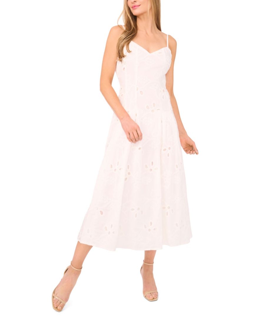 Женское длинное платье А-силуэта с вышивкой CeCe, Ultra White
Женское длинное платье А-силуэта с вышивкой CeCe, Ultra White