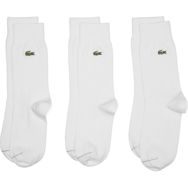 LACOSTE Набор из 3 пар унисекс носков Crew белый
LACOSTE Набор из 3 пар унисекс носков Crew белый