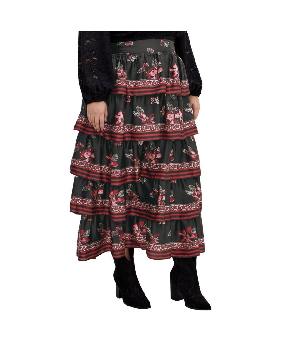 Женская юбка Королева драмы CITY CHIC, Black floral border
Женская юбка Королева драмы CITY CHIC, Black floral border