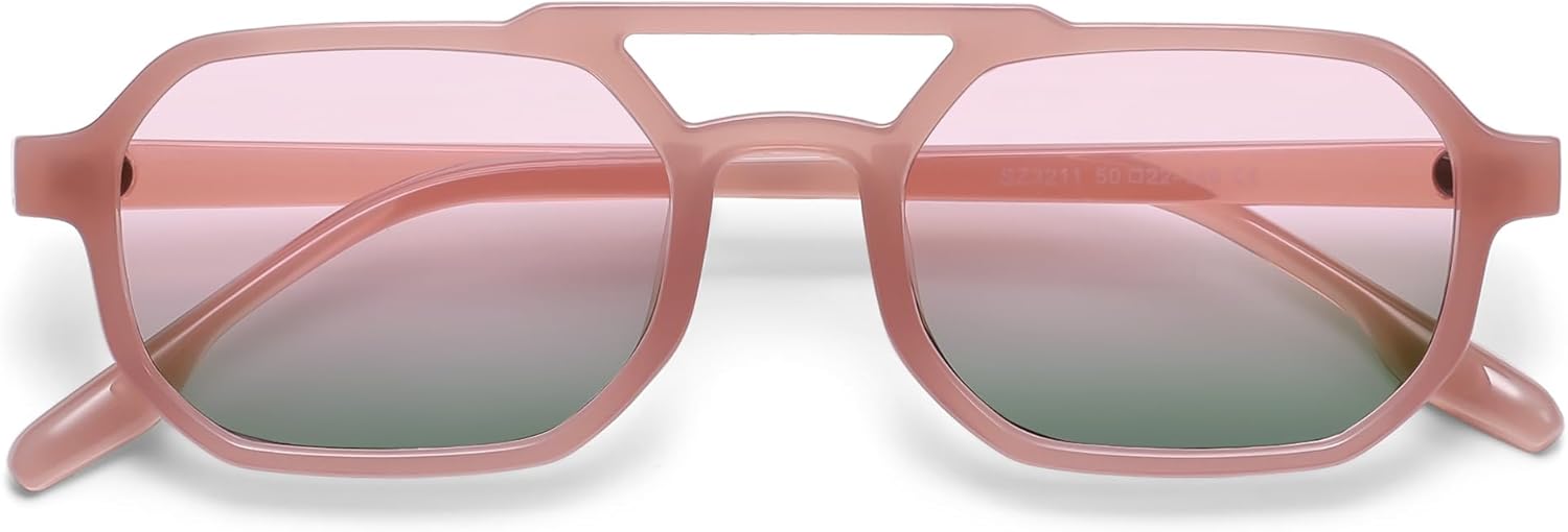Солнцезащитные очки-авиаторы SOJOS в стиле ретро, прямоугольные, для женщин и мужчин, модные, классические, в квадратной оправе, 90-е годы, модель SJ2627, Pink/Green
Солнцезащитные очки-авиаторы SOJOS в стиле ретро, прямоугольные, для женщин и мужчин, модные, классические, в квадратной оправе, 90-е годы, модель SJ2627, Pink/Green