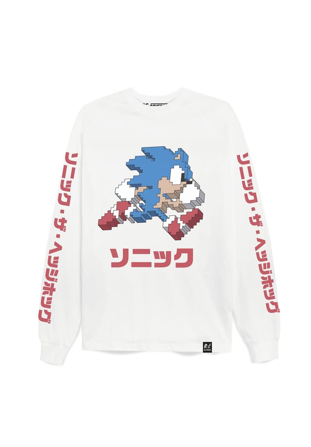 Футболка с длинными рукавами большой текст Sega Arcade с крутым принтом Соника Re:Covered, белый
Футболка с длинными рукавами большой текст Sega Arcade с крутым принтом Соника Re:Covered, белый