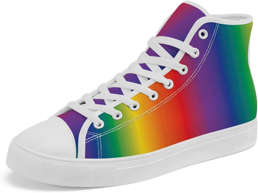 Высокие кеды с градиентным радужным рисунком для мужчин и женщин, кеды из парусины на шнуровке, повседневная обувь, подарок для папы и мамы Chebing, 619 Multicolor
Высокие кеды с градиентным радужным рисунком для мужчин и женщин, кеды из парусины на шнуровке, повседневная обувь, подарок для папы и мамы Chebing, 619 Multicolor