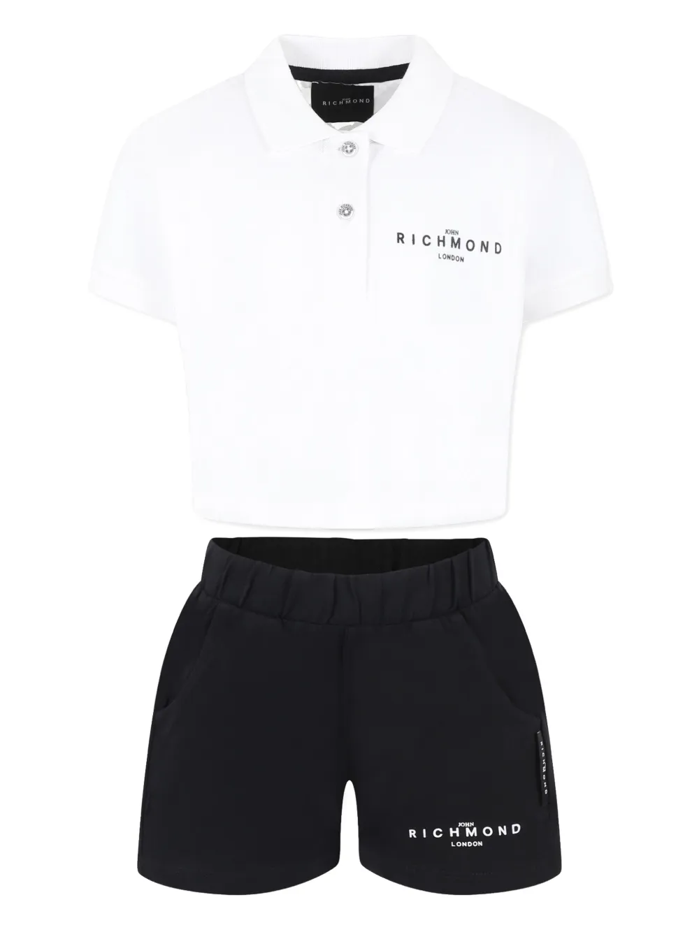 Комплект из футболки и шортов с логотипом John Richmond Junior, черный
Комплект из футболки и шортов с логотипом John Richmond Junior, черный
