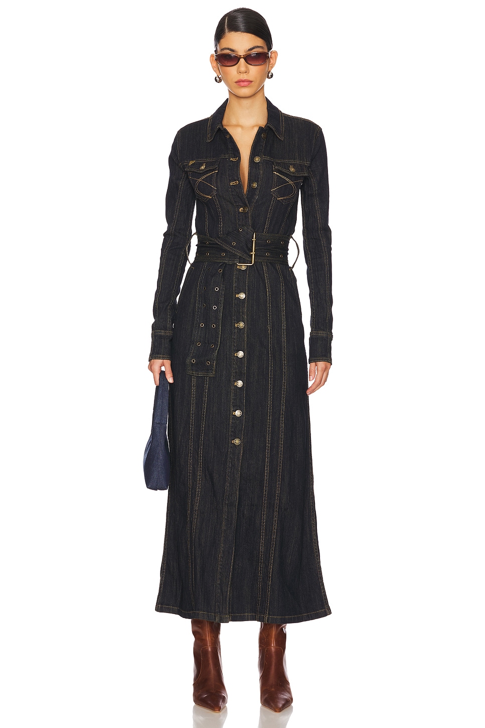 Удлиненная приталенная джинсовая куртка Jaded London, индиго
Удлиненная приталенная джинсовая куртка Jaded London, индиго