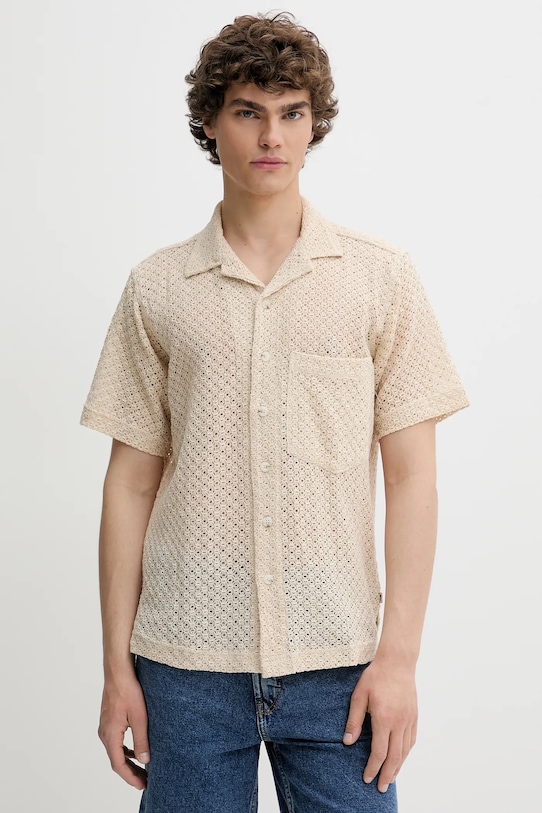 Хлопковая рубашка Solid, бежевый
Хлопковая рубашка Solid, бежевый