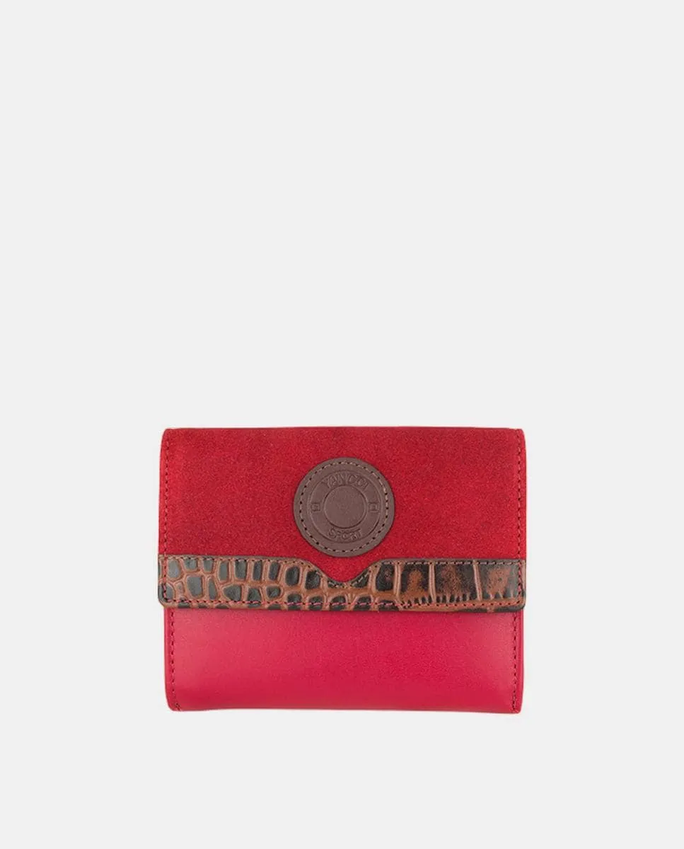 Маленький женский кошелек YANCCI, из красной кожи с комбинацией замши того же цвета и коричневой тесьмой из крокодиловой кожи на конце клапана Yancci
Маленький женский кошелек YANCCI, из красной кожи с комбинацией замши того же цвета и коричневой тесьмой из крокодиловой кожи на конце клапана Yancci
