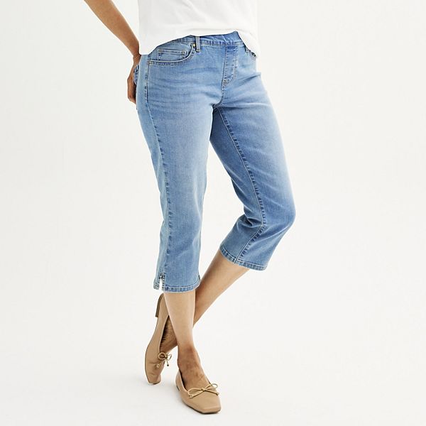 Женские джинсовые капри на резинке Croft & Barrow, Light Medium Wash
Женские джинсовые капри на резинке Croft & Barrow, Light Medium Wash