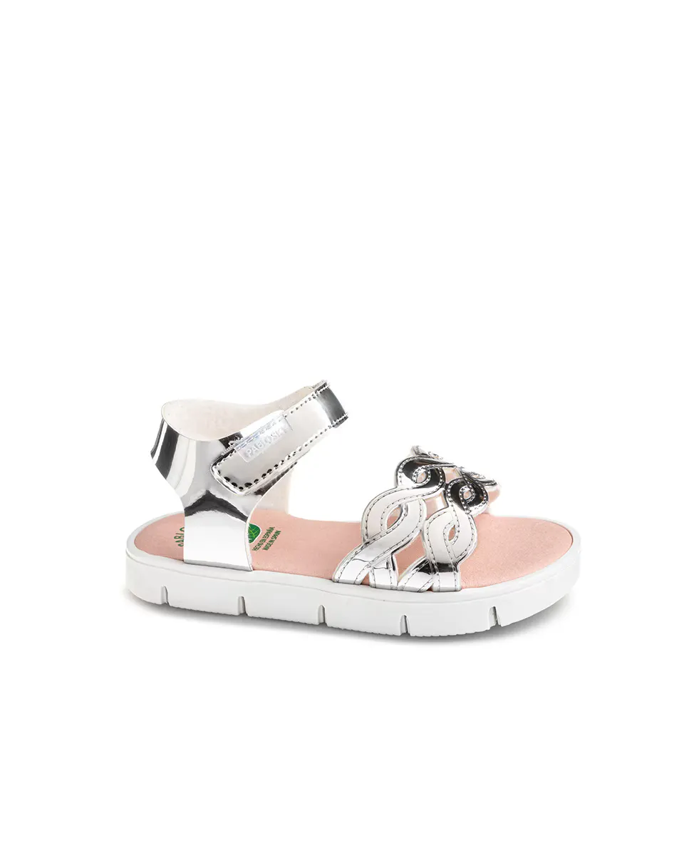 Сандалии для девочек из переработанных материалов с застежкой-липучкой Pablosky, серебряный
Сандалии для девочек из переработанных материалов с застежкой-липучкой Pablosky, серебряный