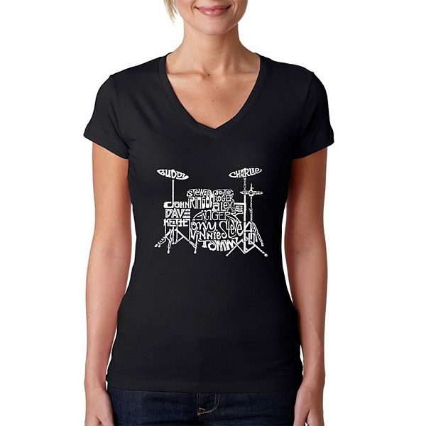 Футболка V-neck с принтом Drums для женщин La Pop Art
Футболка V-neck с принтом Drums для женщин La Pop Art