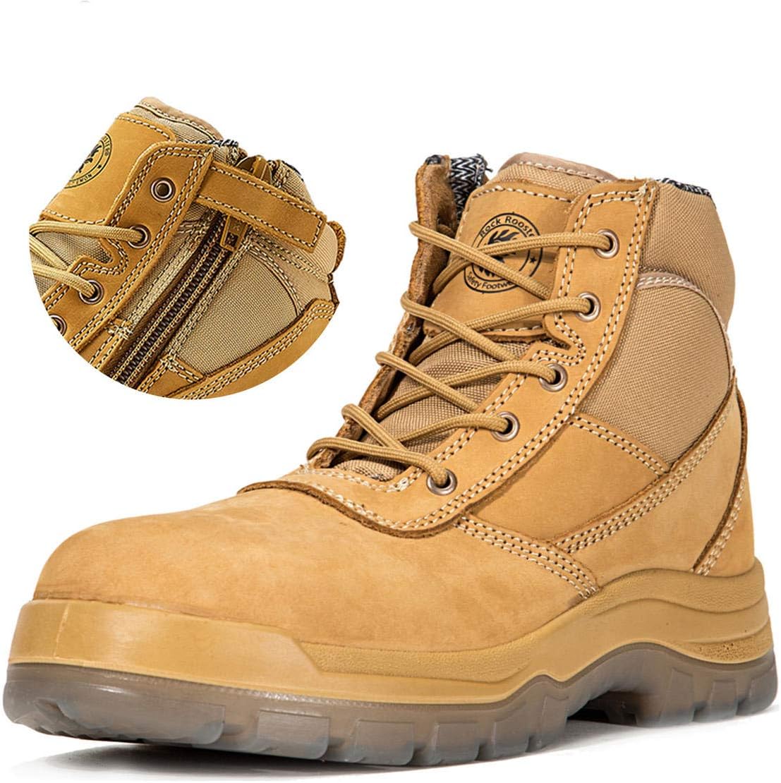 Мужские ботинки ROCKROOSTER с боковой молнией, 5 стальным носком, шнуровкой, защитные сапоги, антистатические, водоотталкивающие, с молнией YKK, с технологией Coolmax, противоскользящие, дышащие, комфортные (AK050 AK050BK), Cortez Ak050
Мужские ботинки ROCKROOSTER с боковой молнией, 5 стальным носком, шнуровкой, защитные сапоги, антистатические, водоотталкивающие, с молнией YKK, с технологией Coolmax, противоскользящие, дышащие, комфортные (AK050 AK050BK), Cortez Ak050