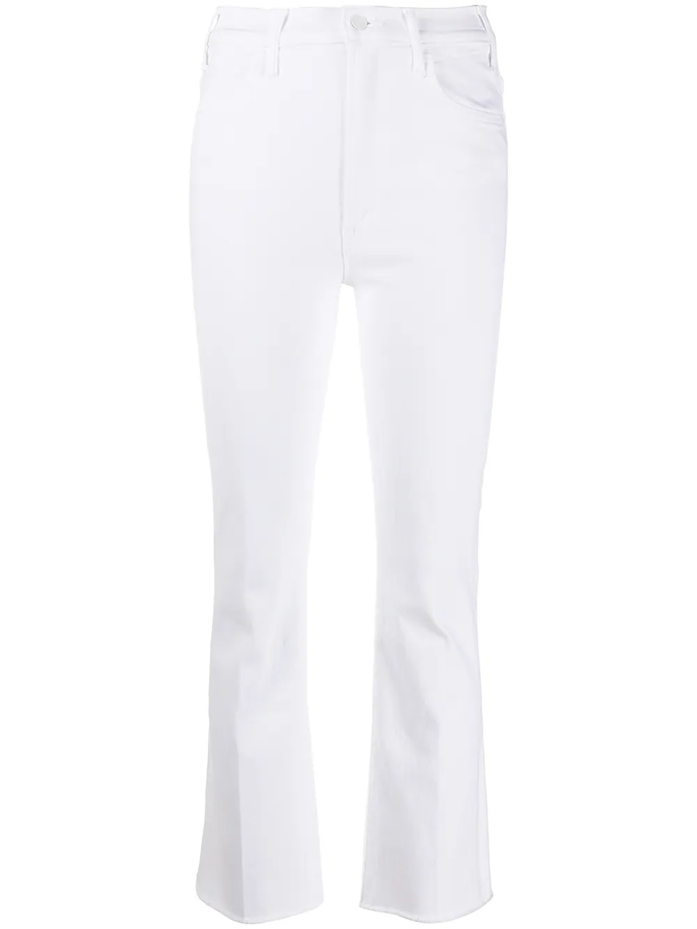 Джинсы The Hustler с бахромой MOTHER, белый 
Джинсы The Hustler с бахромой MOTHER, белый