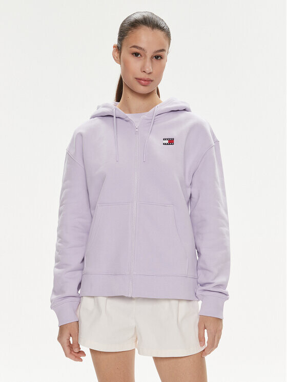 Толстовка свободного кроя Tommy Jeans, фиолетовый 
Толстовка свободного кроя Tommy Jeans, фиолетовый