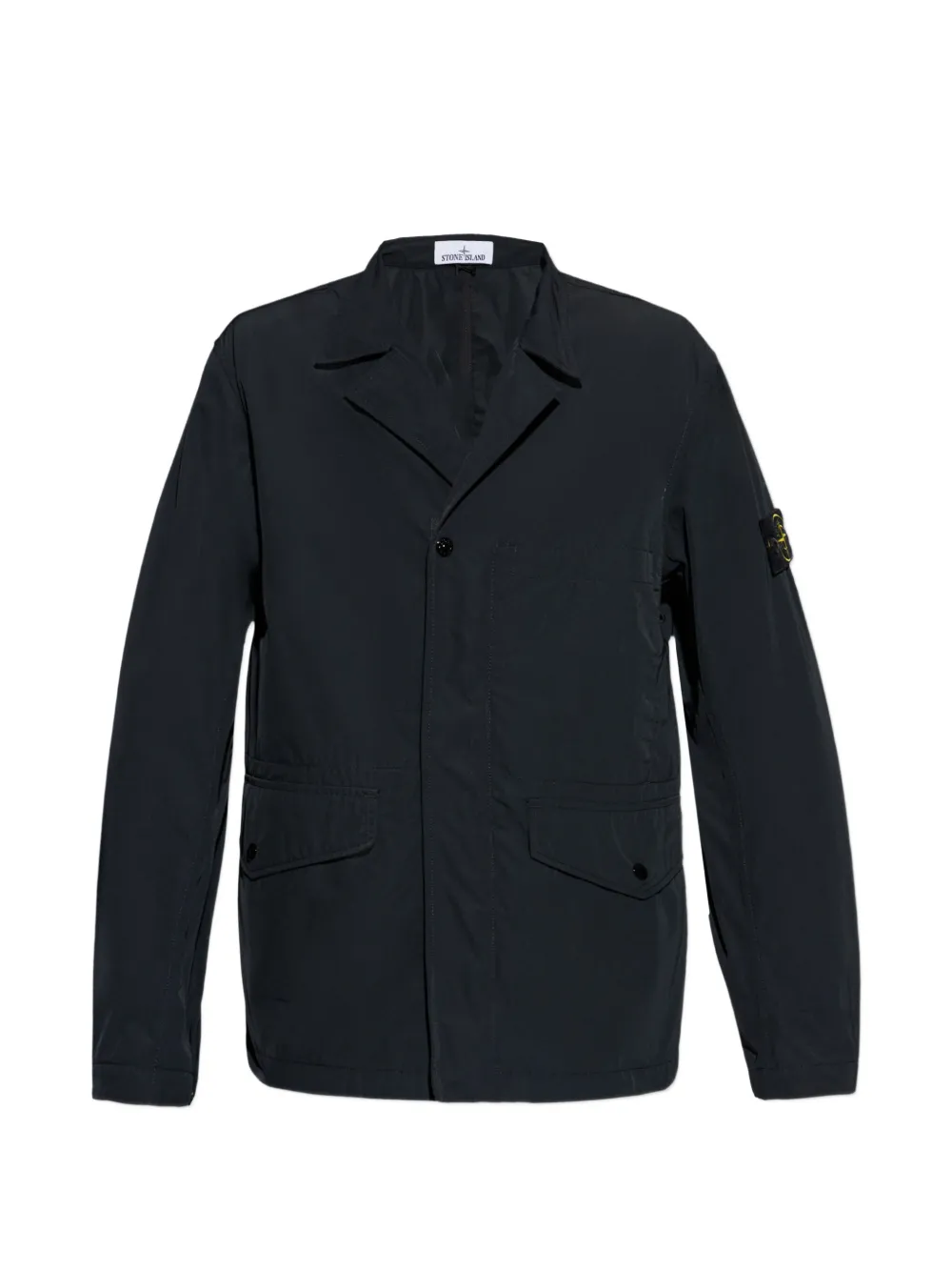 Рубашка-овершот с нашивкой-логотипом и накладными карманами Stone Island, черный
Рубашка-овершот с нашивкой-логотипом и накладными карманами Stone Island, черный