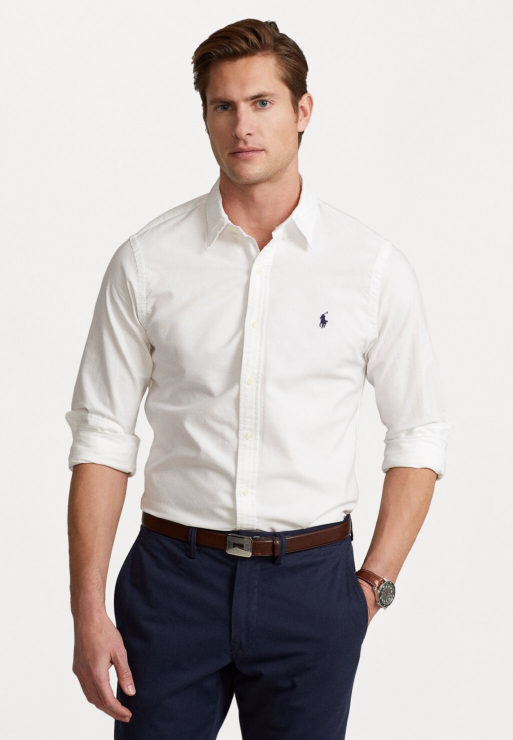Рубашка SLIM FIT OXFORD SHIRT Polo Ralph Lauren, белый 
Рубашка SLIM FIT OXFORD SHIRT Polo Ralph Lauren, белый