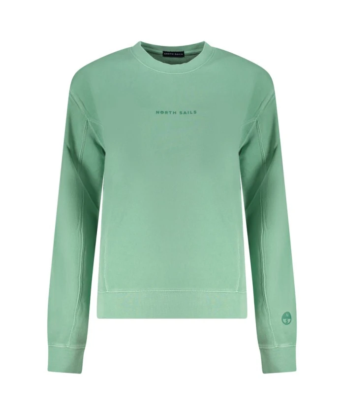 Зеленый хлопковый женский пуловер North Sails, зеленый
Зеленый хлопковый женский пуловер North Sails, зеленый