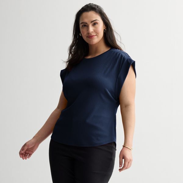 Футболка большого размера с круглым вырезом и сборками Nine West, цвет sky captain
Футболка большого размера с круглым вырезом и сборками Nine West, цвет sky captain