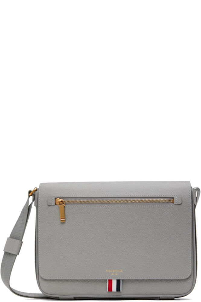 Сумка-репортер из серой зернистой ткани Pebble Grain Thom Browne
Сумка-репортер из серой зернистой ткани Pebble Grain Thom Browne