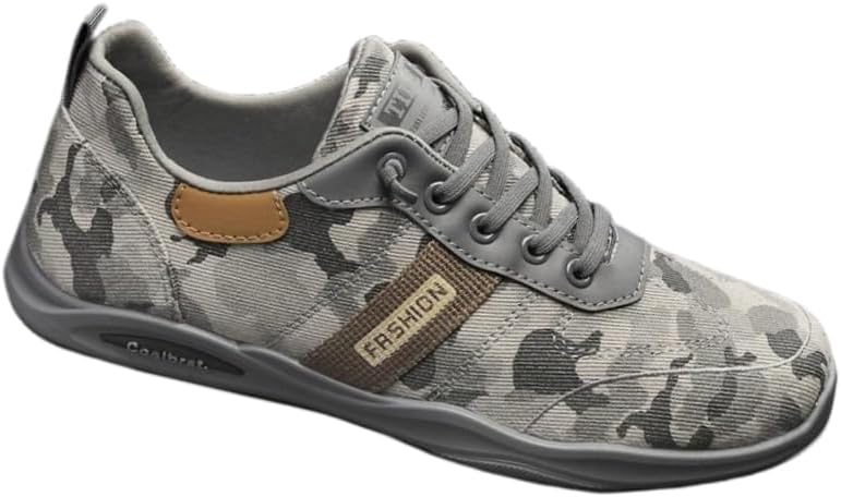 Мужские дышащие кроссовки с камуфляжным принтом на слипоне - удобная, нескользящая и прочная обувь для активного отдыха на свежем воздухе Hoalox, серый
Мужские дышащие кроссовки с камуфляжным принтом на слипоне - удобная, нескользящая и прочная обувь для активного отдыха на свежем воздухе Hoalox, серый