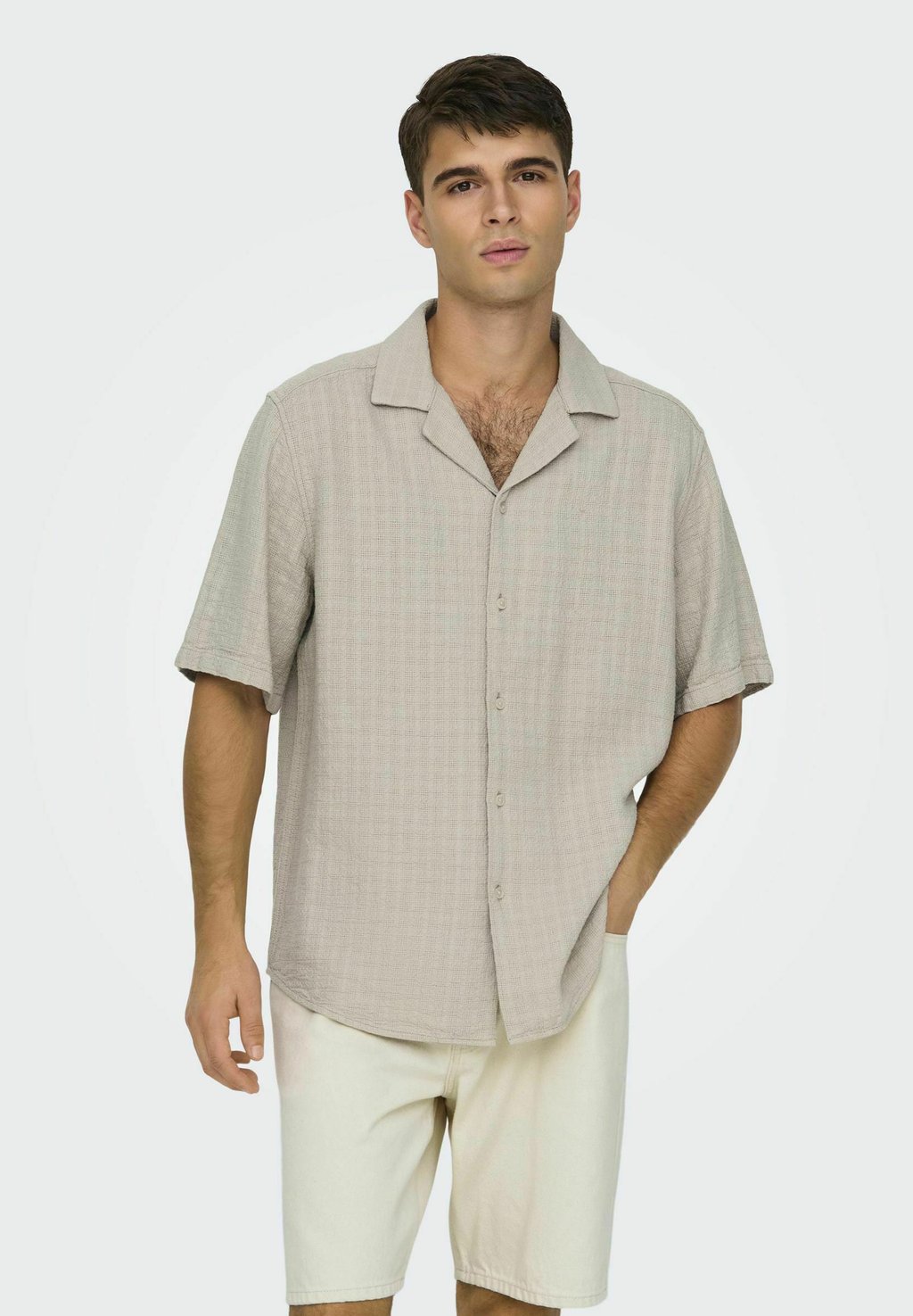 Рубашка ONSLATHAM RESORT Only & Sons, бежевый
Рубашка ONSLATHAM RESORT Only & Sons, бежевый