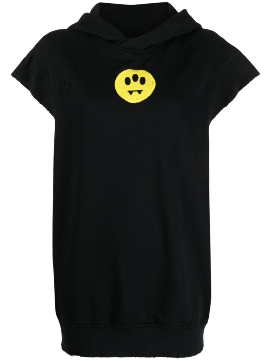 BARROW logo-embroidered jersey hoodie, черный 
BARROW logo-embroidered jersey hoodie, черный