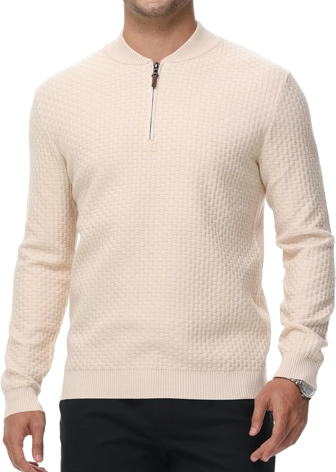 Мужской свитер YuKaiChen с четверть-молнией и воротником-поло
Мужской свитер YuKaiChen с четверть-молнией и воротником-поло