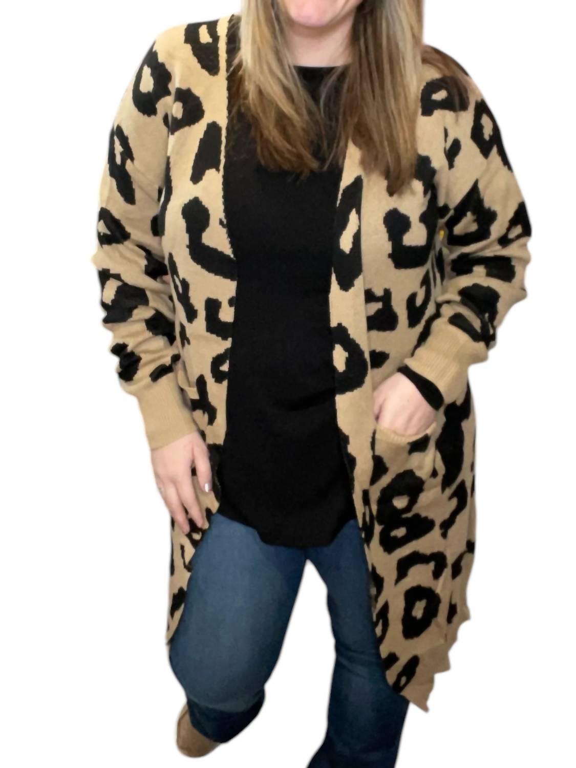 Кардиган с леопардовым принтом в цвете Taupe Sew In Love
Кардиган с леопардовым принтом в цвете Taupe Sew In Love