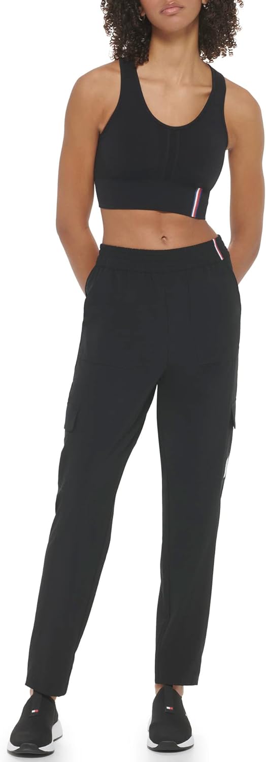 Женские дышащие брюки-карго Tommy Hilfiger с эластичным поясом, Black
Женские дышащие брюки-карго Tommy Hilfiger с эластичным поясом, Black