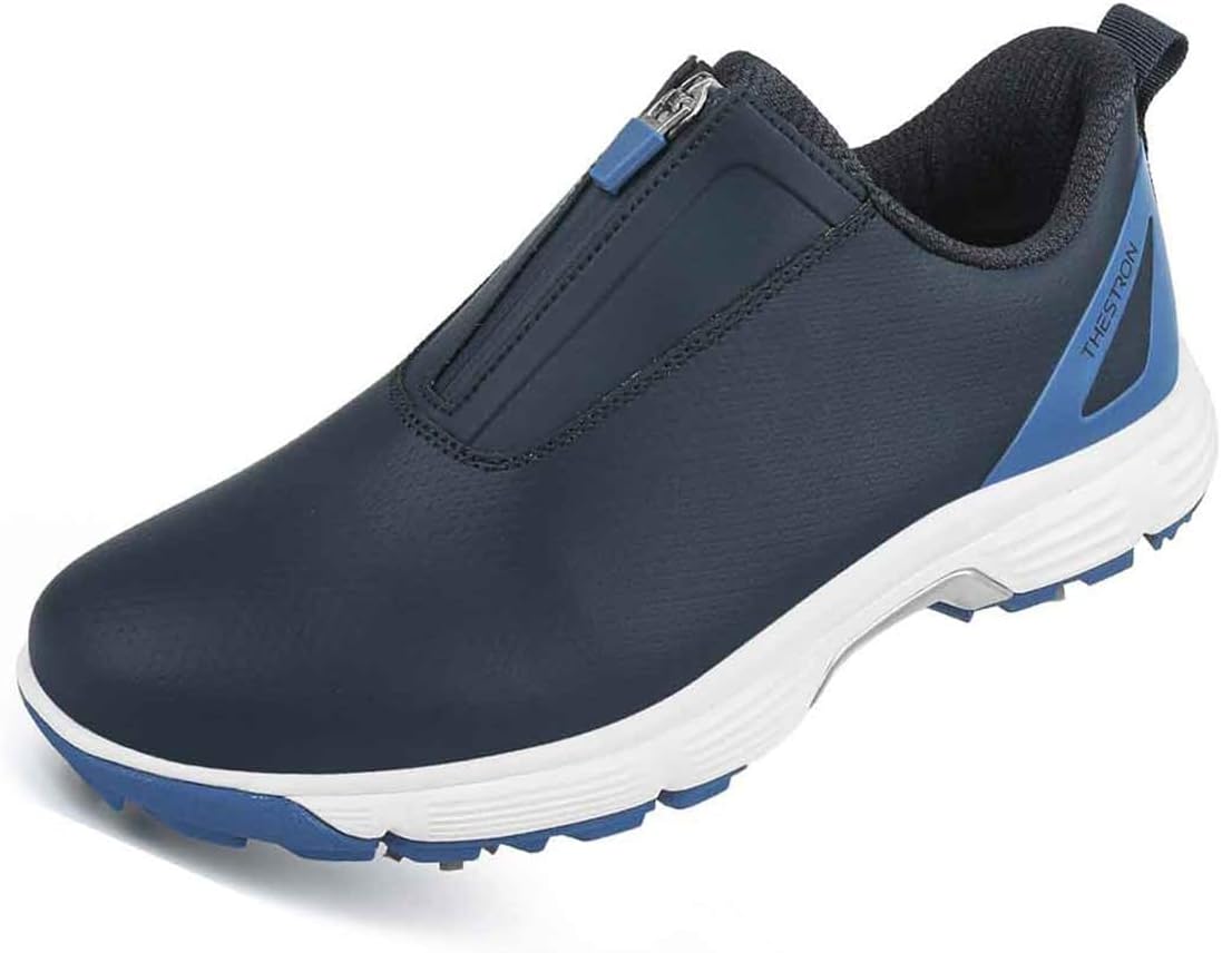 Мужские кожаные прогулочные гольф-кроссовки VEACAM с молнией, удобные для отдыха и фитнеса, синий
Мужские кожаные прогулочные гольф-кроссовки VEACAM с молнией, удобные для отдыха и фитнеса, синий