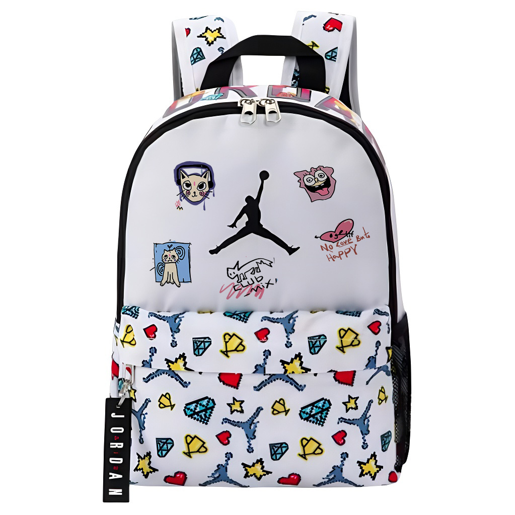 Jordan Полиэстеровый рюкзак женский белый, Kitten Graffiti
Jordan Полиэстеровый рюкзак женский белый, Kitten Graffiti