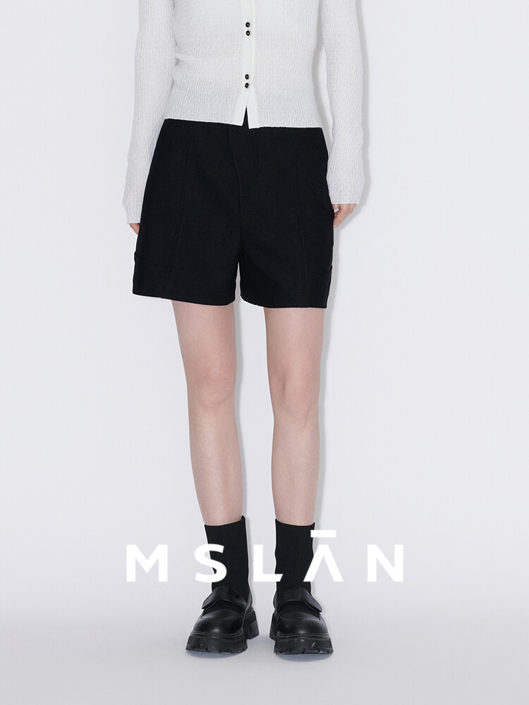 Шорты женские MSlan с диагональной планкой, черный
Шорты женские MSlan с диагональной планкой, черный