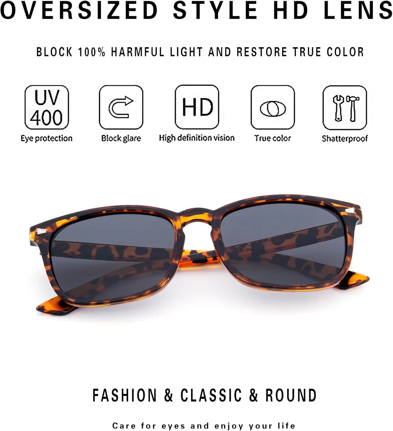 Женские дизайнерские солнцезащитные очки RONSOU с поляризацией, защитой от УФ-излучения UV400 (оправа с леопардовым принтом, серые линзы), Leopard Frame/Gray Lens
Женские дизайнерские солнцезащитные очки RONSOU с поляризацией, защитой от УФ-излучения UV400 (оправа с леопардовым принтом, серые линзы), Leopard Frame/Gray Lens