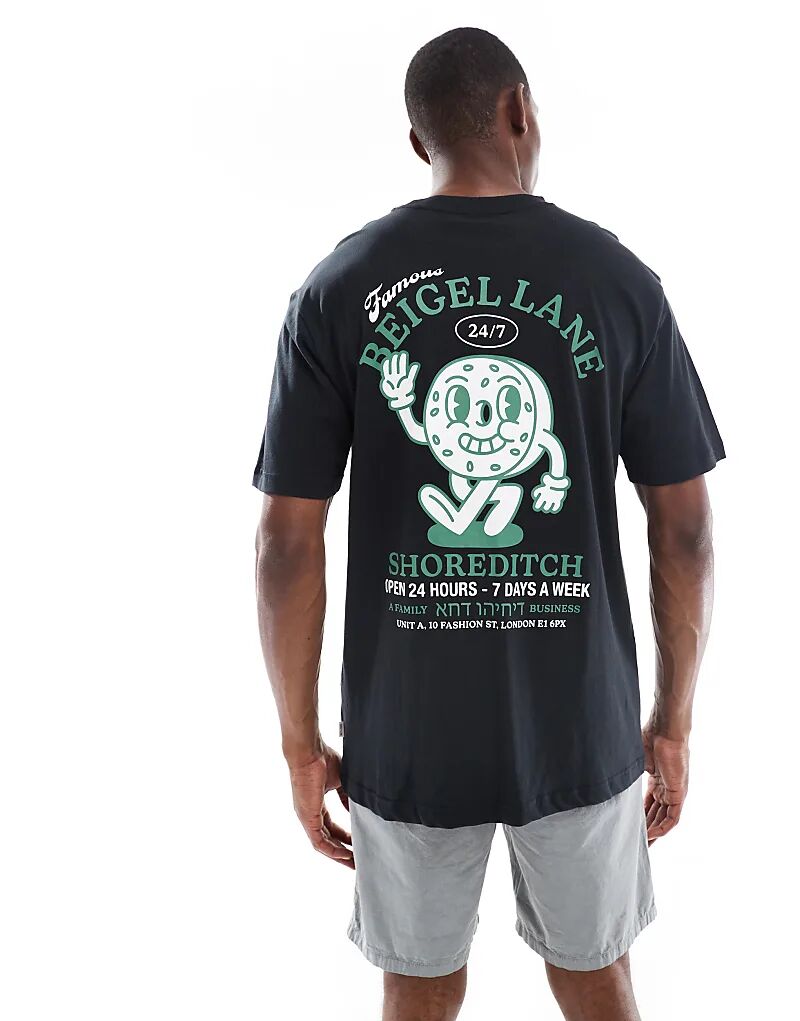 Футболка ONLY & SONS оверсайз с бежевыми полосками спереди и сзади, черного цвета
Футболка ONLY & SONS оверсайз с бежевыми полосками спереди и сзади, черного цвета