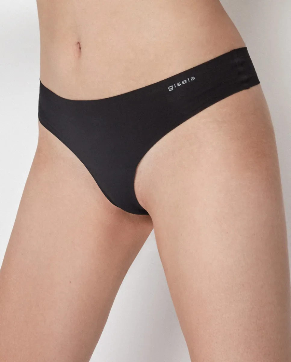 Бразильские трусики из эко-хлопковой ткани Gisela, черный
Бразильские трусики из эко-хлопковой ткани Gisela, черный