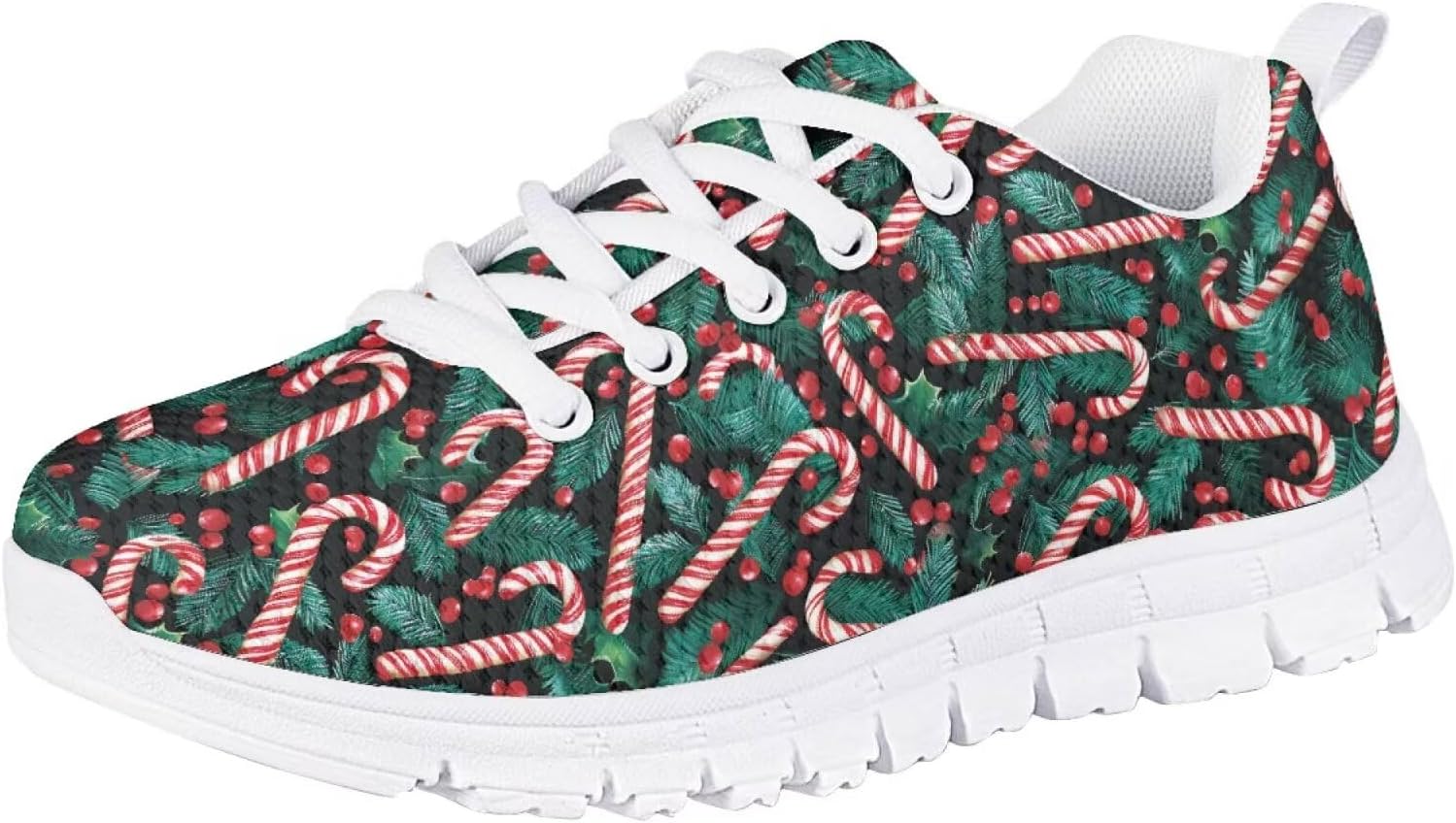 Кроссовки Forchrinse для мальчиков и девочек, с шнуровкой, для бега и ходьбы, повседневные, с плоской подошвой и противоскользящей подошвой, Christmas Cane Candy Printed
Кроссовки Forchrinse для мальчиков и девочек, с шнуровкой, для бега и ходьбы, повседневные, с плоской подошвой и противоскользящей подошвой, Christmas Cane Candy Printed
