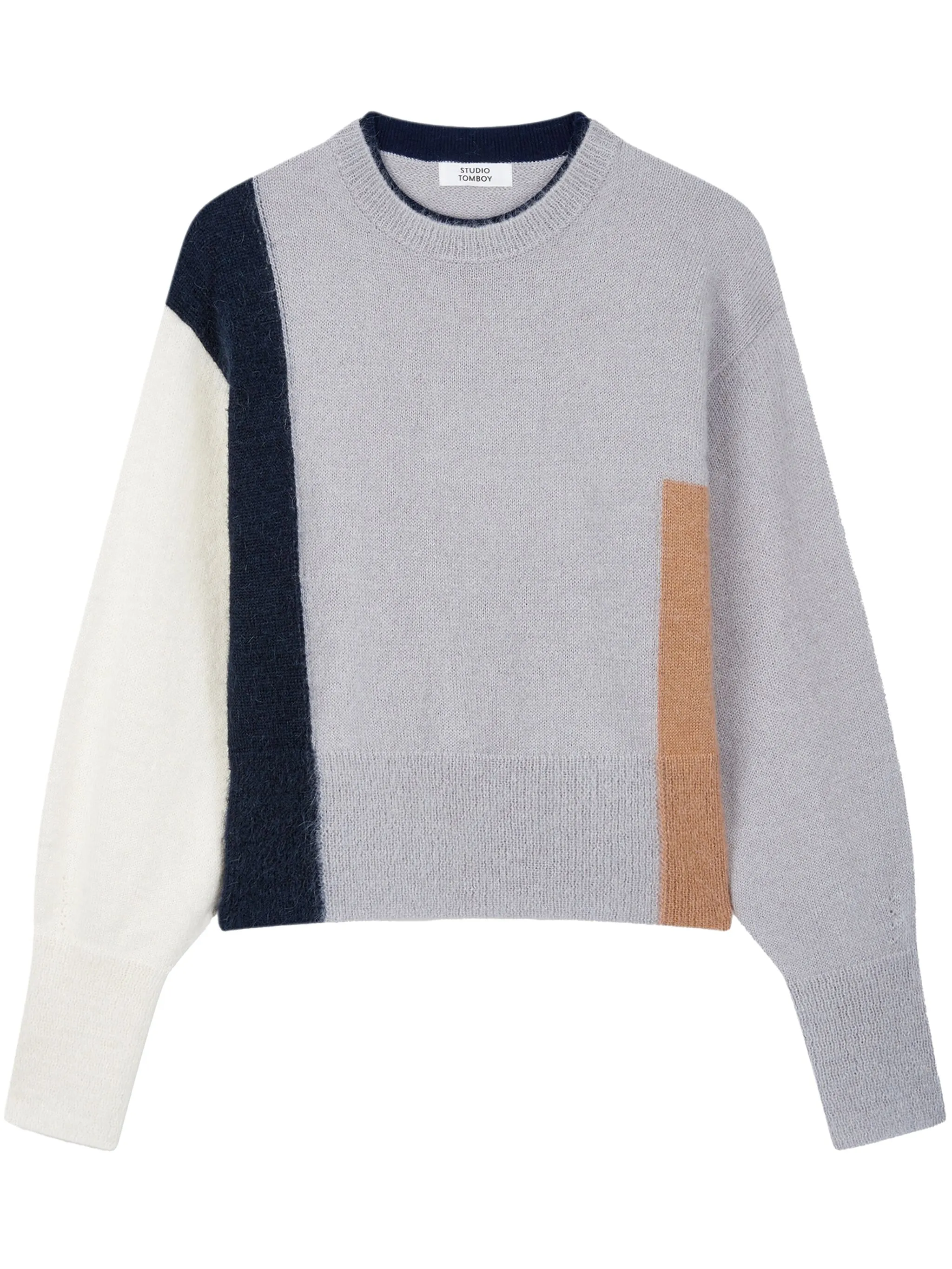 Свитер в стиле колор-блок Tomboy, серый
Свитер в стиле колор-блок Tomboy, серый