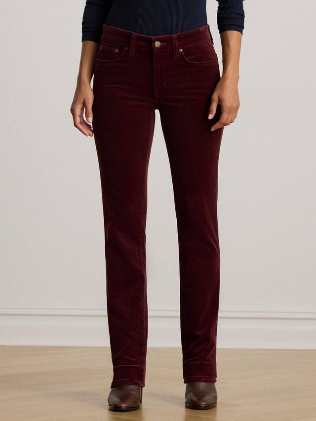 Прямые брюки Lauren Mid Rise Stretch из вельвета Ralph Lauren, Dark Garnet
Прямые брюки Lauren Mid Rise Stretch из вельвета Ralph Lauren, Dark Garnet