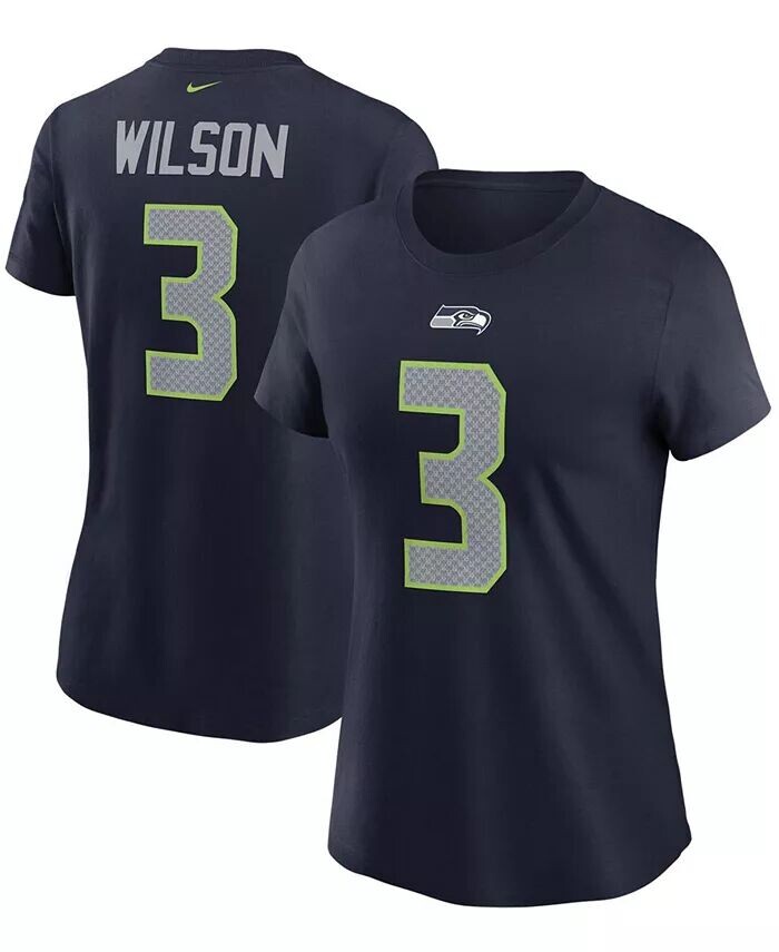 Женская футболка Russell Wilson College Seattle Seahawks с именем и номером темно-синего цвета Nike
Женская футболка Russell Wilson College Seattle Seahawks с именем и номером темно-синего цвета Nike
